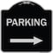 Signmission Parking Right Arrow Heavy-Gauge Aluminum Architectural Sign, 18" x 18", BS-1818-23364 A-DES-BS-1818-23364 - alternate 1